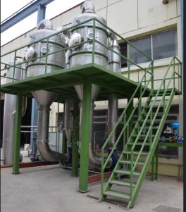 Forced circulation evaporator