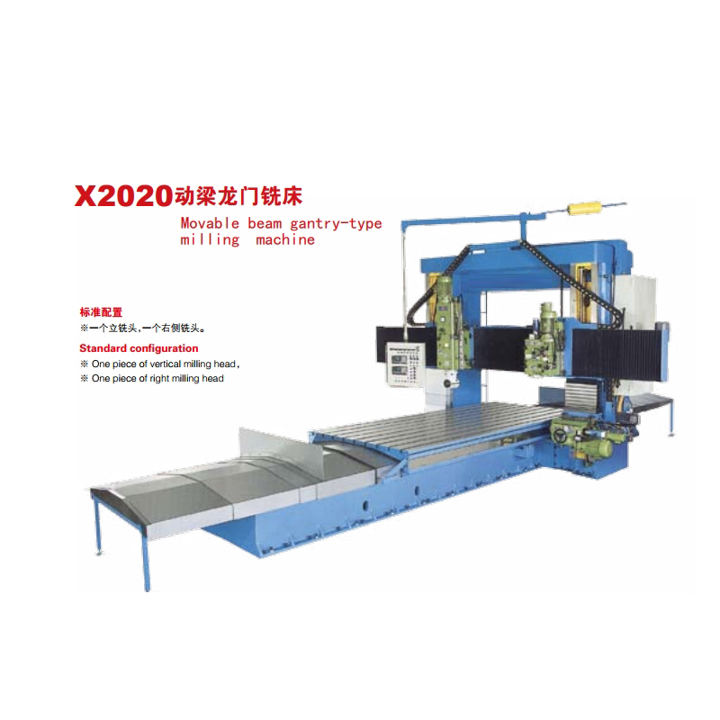 Movable beam gantry-type milling machine