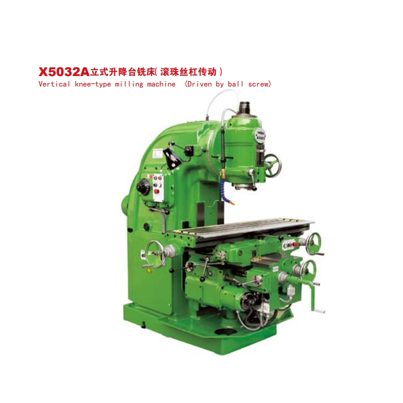Vertical knee-type milling machining X5032
