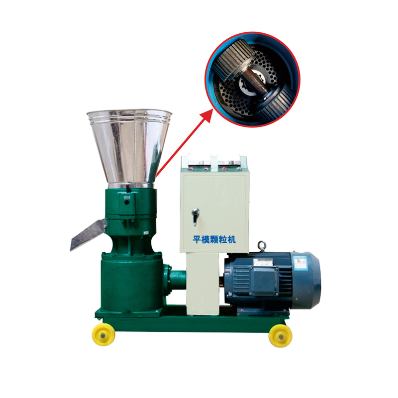 Multifunctional flat mold granulator pellet mill